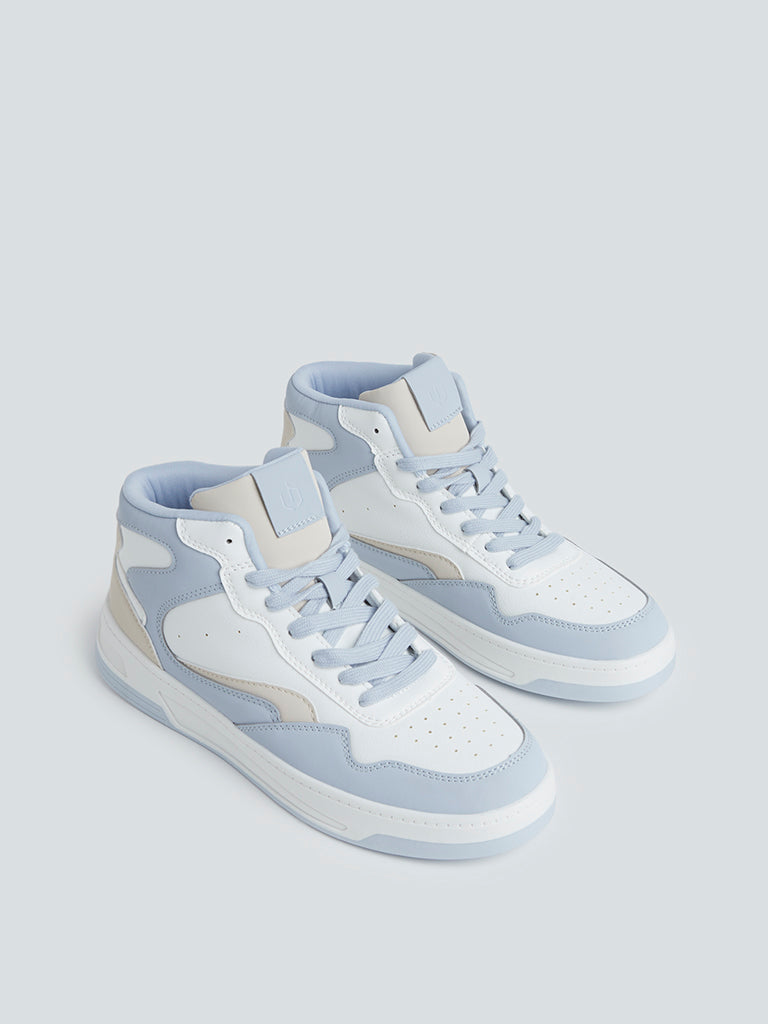 LUNA BLU Blue High-Top Sneakers